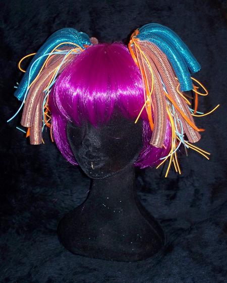 couette turquoise et orange