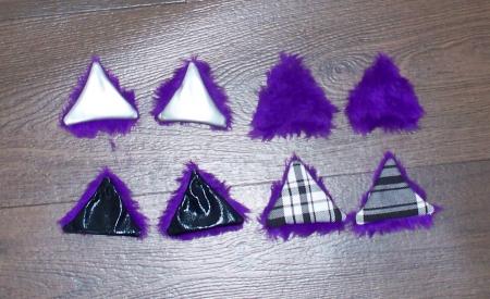 purple  cyber neko oreille